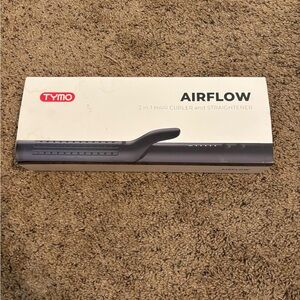 TYMO Airflow 2-in-1 Hair Curler and Straightener - Black - New Open Box